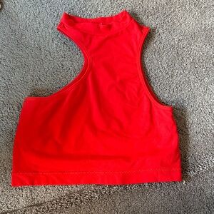 Garage Vibrant Red Crop Top